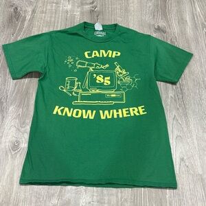 Stranger things netflix Camp Know where Tshirt Size Medium in green